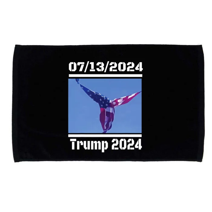 Angel Flag At Trump Rally Trump 07 13 2024 Miracle Microfiber Hand Towel