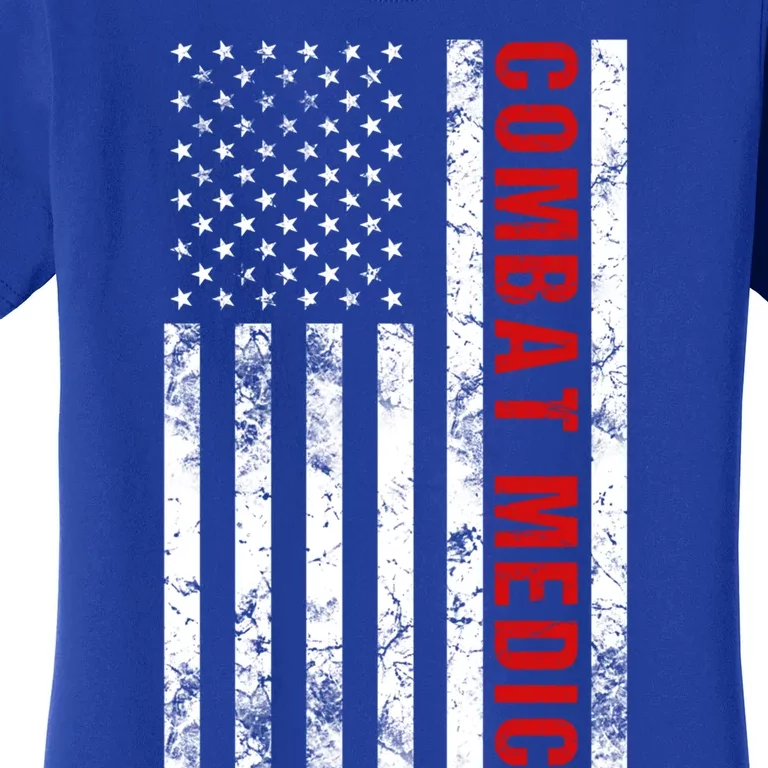 American Flag Army Combat Medic Cute Gift Women's T-Shirt