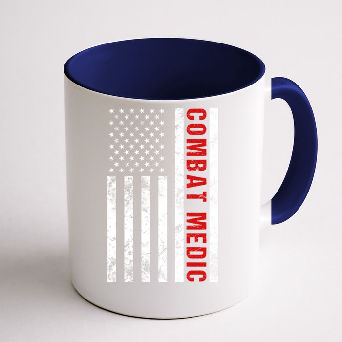 American Flag Army Combat Medic Cute Gift Front & Back Coffee Mug