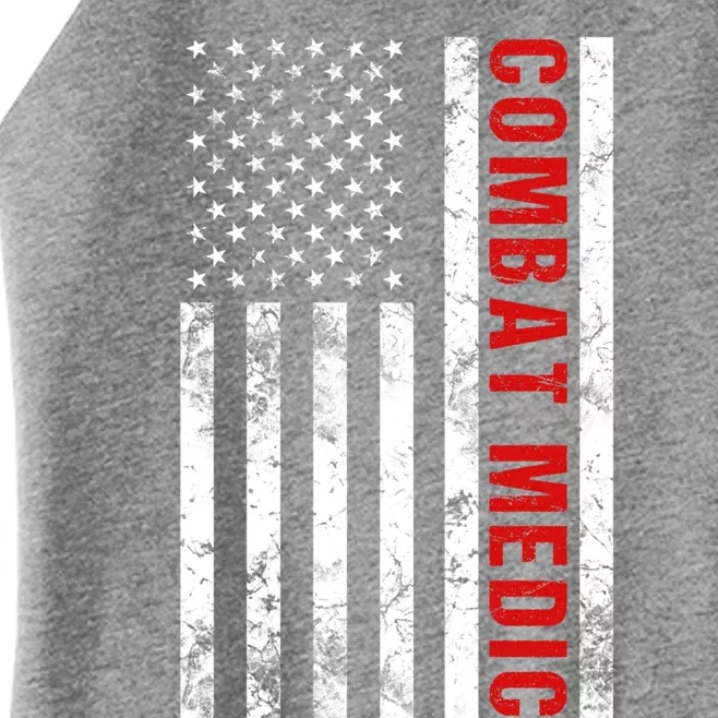 American Flag Army Combat Medic Cute Gift Women’s Perfect Tri Rocker Tank