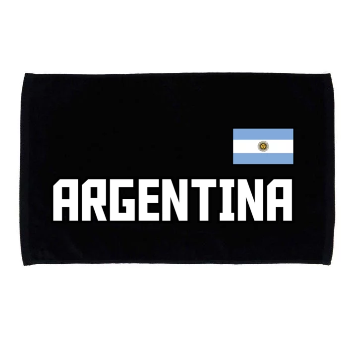 Argentina Flag Argentinian Pride Athletic Style Country Meaningful Gift Microfiber Hand Towel