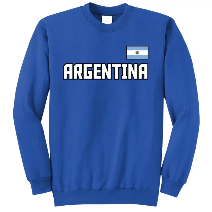 Argentina Flag Argentinian Pride Athletic Style Country Meaningful Gift Tall Sweatshirt