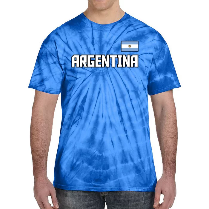 Argentina Flag Argentinian Pride Athletic Style Country Meaningful Gift Tie-Dye T-Shirt