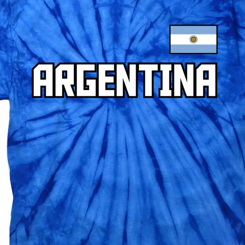 Argentina Flag Argentinian Pride Athletic Style Country Meaningful Gift Tie-Dye T-Shirt