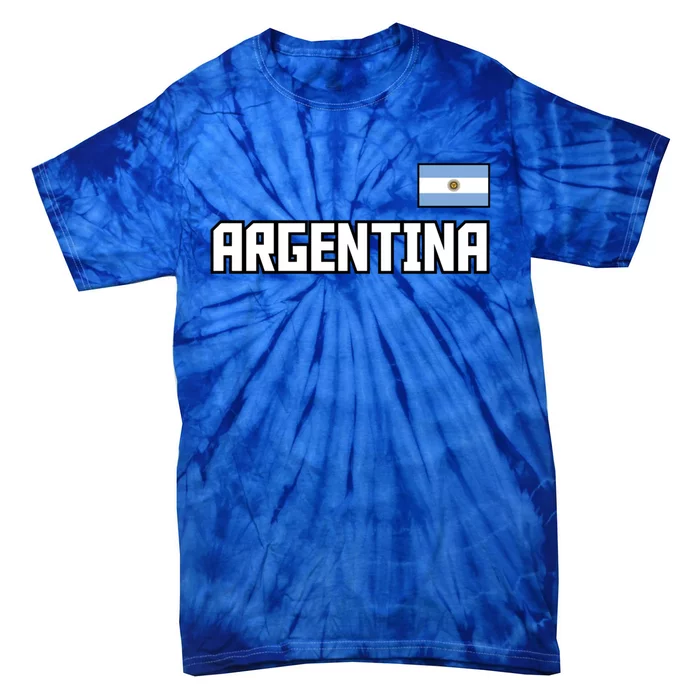 Argentina Flag Argentinian Pride Athletic Style Country Meaningful Gift Tie-Dye T-Shirt