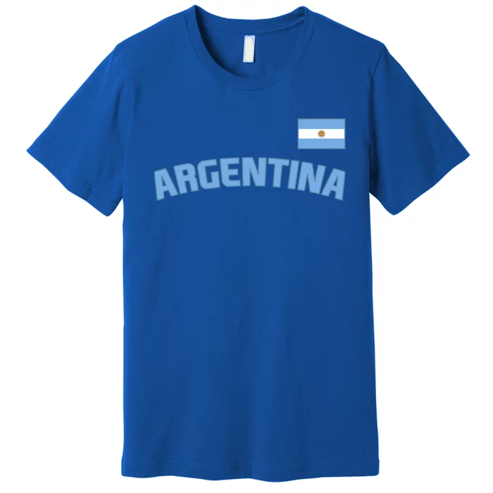 Argentina Flag Argentinian Pride International Country Cute Gift Premium T-Shirt