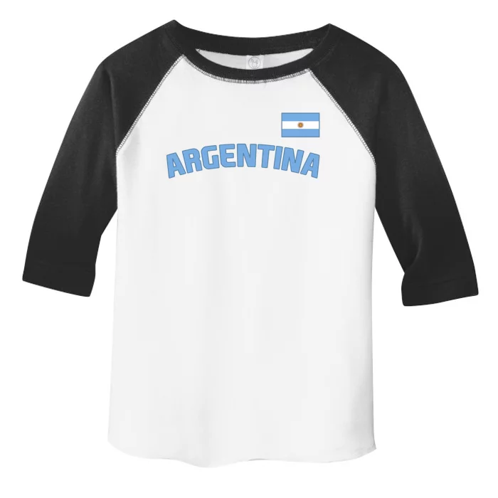 Argentina Flag Argentinian Pride International Country Cute Gift Toddler Fine Jersey T-Shirt