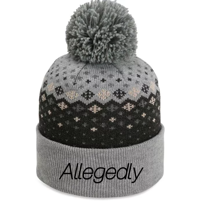 Allegedly Funny Attorney Funny Lawyer The Baniff Cuffed Pom Beanie