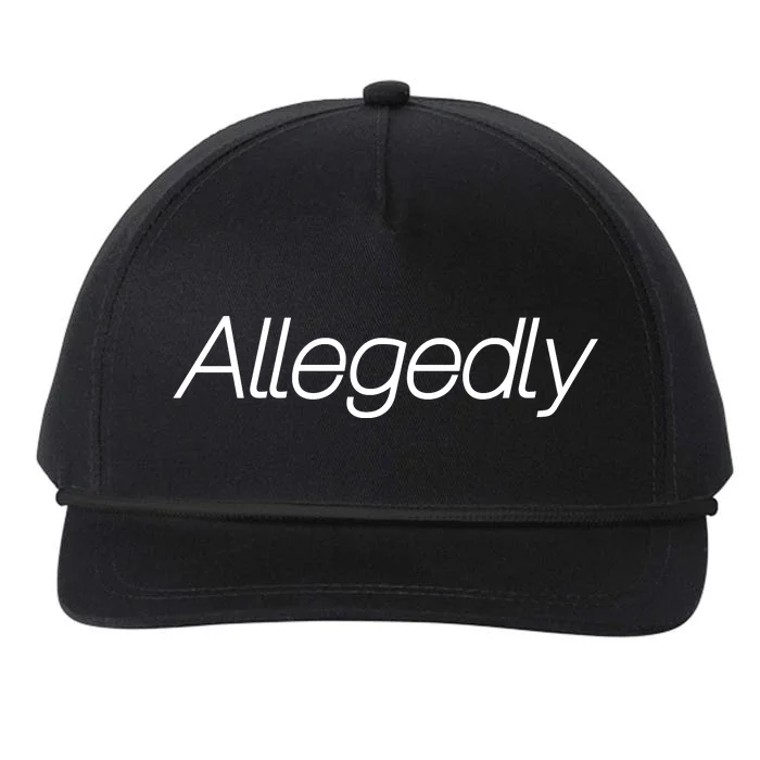 Allegedly Funny Attorney Funny Lawyer Snapback Five-Panel Rope Hat