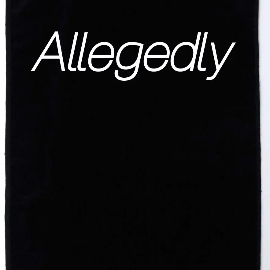 Allegedly Funny Attorney Funny Lawyer Platinum Collection Golf Towel