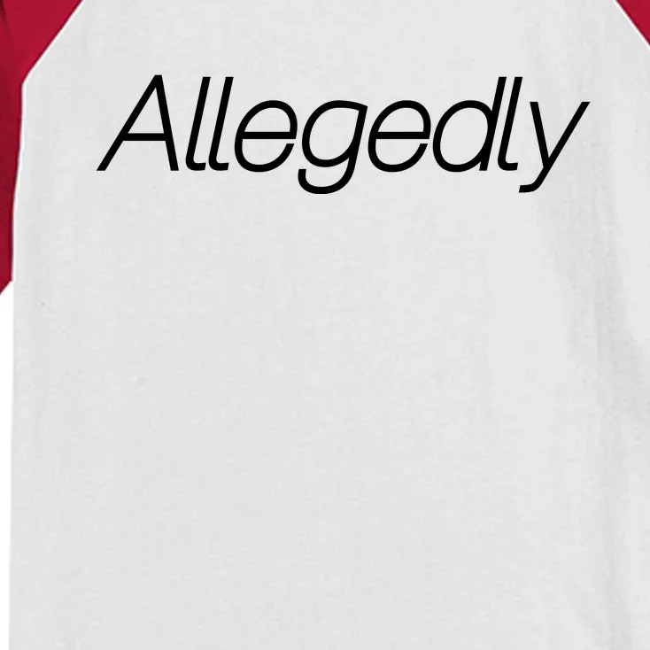 Allegedly Funny Attorney Funny Lawyer Kids Colorblock Raglan Jersey