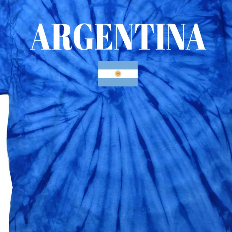 Argentina Flag Argentina Gift Tie-Dye T-Shirt