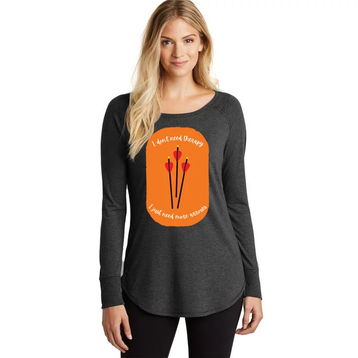 Archery Funny Women's Perfect Tri Tunic Long Sleeve Shirt