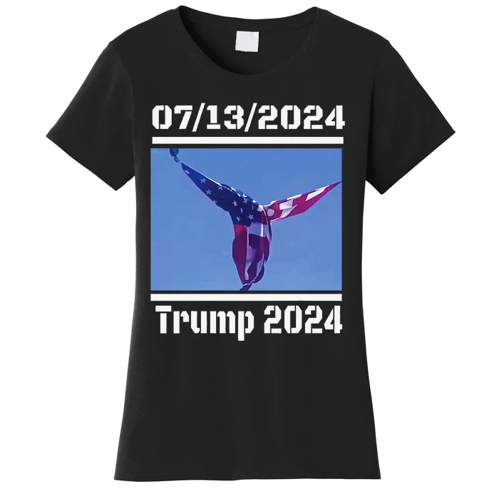 Angel Flag At Trump Rally  Trump 07132024 Miracle Women's T-Shirt