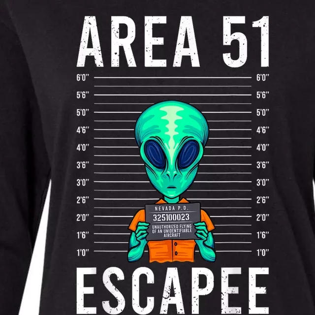 Alien Funny Alien Lover UFO Area 51 Alien Humor Alien Womens Cotton Relaxed Long Sleeve T-Shirt