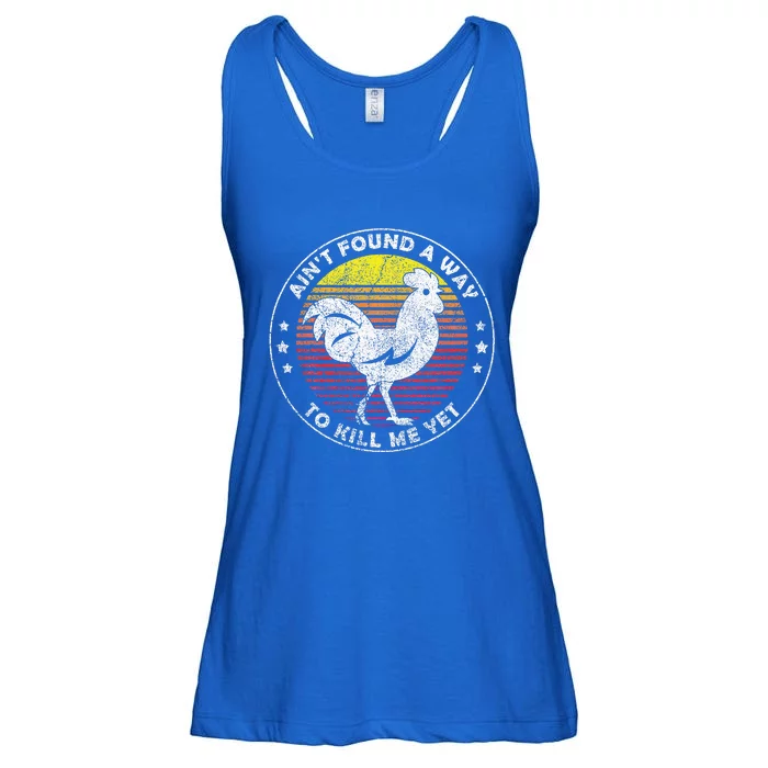 AinT Found A Way To Kill Me Yet Ladies Essential Flowy Tank