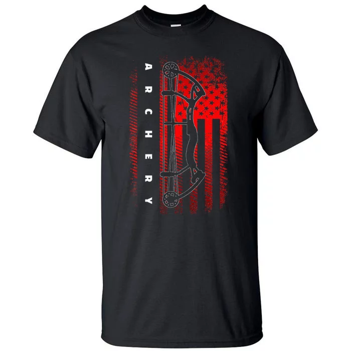 American Flag Archery Tall T-Shirt