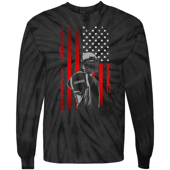 American Football Tie-Dye Long Sleeve Shirt