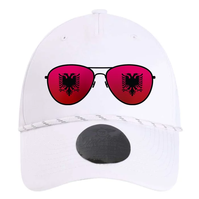 Albania Flag Aviator Sunglasses Performance The Dyno Cap