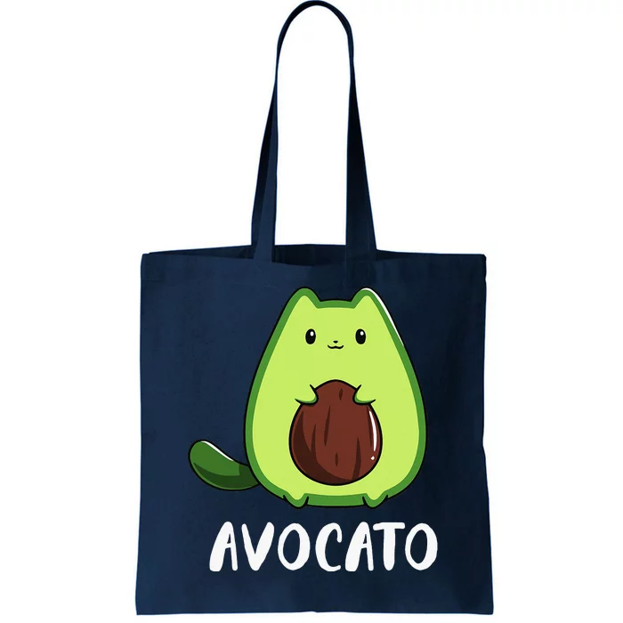 Avocato Funny Avocado Lover Cat Tote Bag