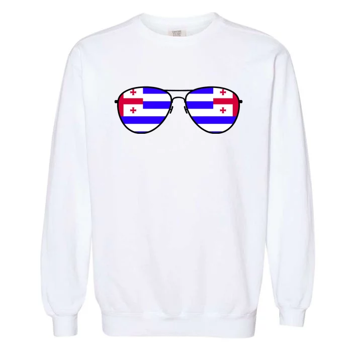 Ajaria Flag Aviator Sunglasses Garment-Dyed Sweatshirt