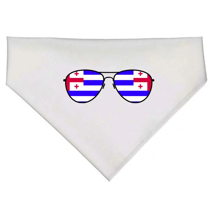 Ajaria Flag Aviator Sunglasses USA-Made Doggie Bandana