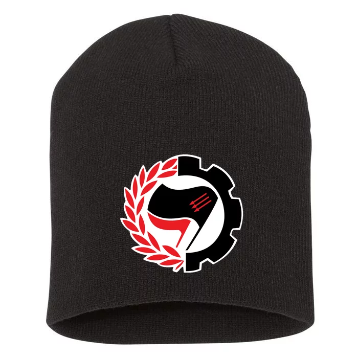 Anti Fascist Action Short Acrylic Beanie