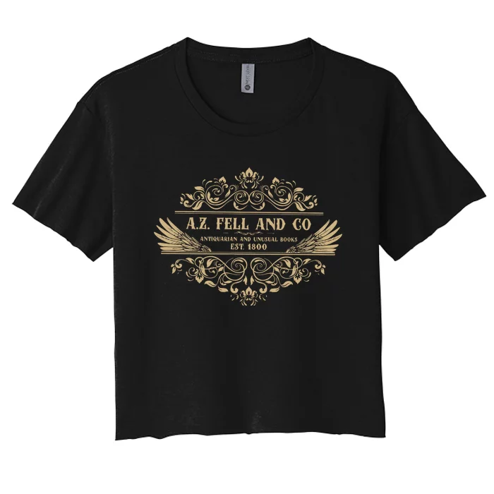 A.Z. Fell And Co Antiquarian And Unusual Books Women's Crop Top Tee