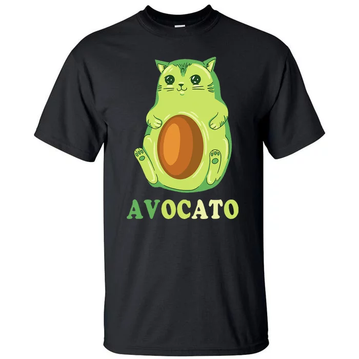 Avocato Funny Avocado Lover Cat Gifts Tall T-Shirt