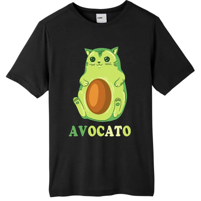 Avocato Funny Avocado Lover Cat Gifts ChromaSoft Performance T-Shirt