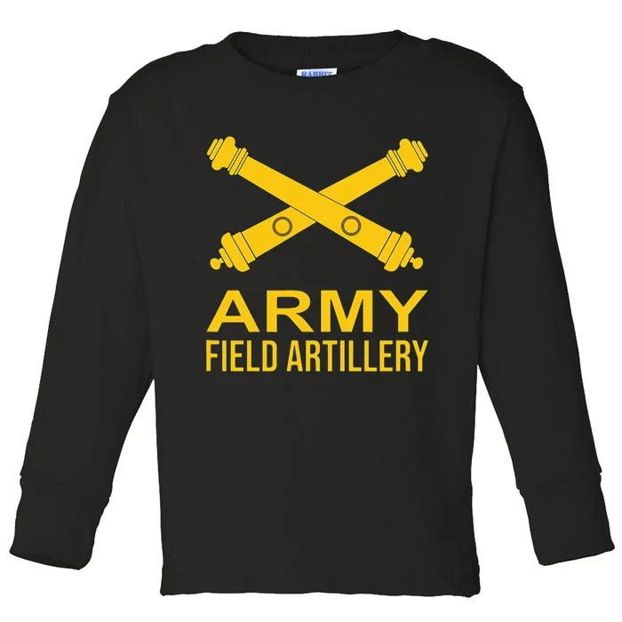 Army Field Artillery Branch Us Usa Toddler Long Sleeve Shirt