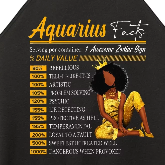 Aquarius Facts Awesome Zodiac Sign Horoscope Birthday Women’s Perfect Tri Rocker Tank