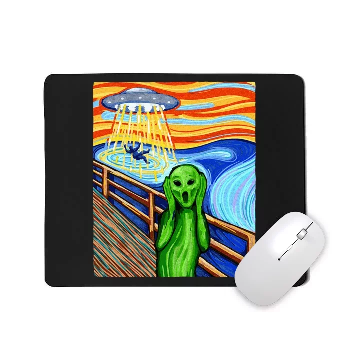 Alien Funny Alien Alien Lover UFO Mousepad