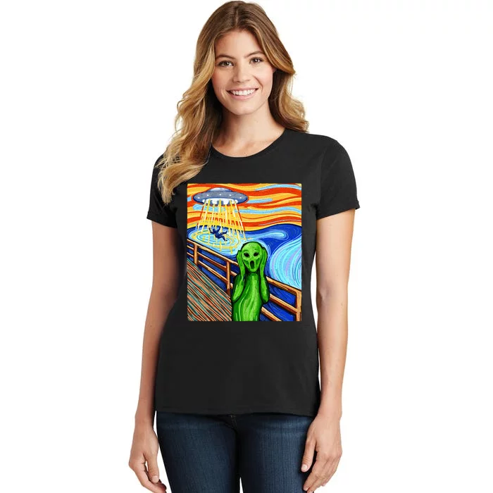 Alien Funny Alien Alien Lover UFO Women's T-Shirt