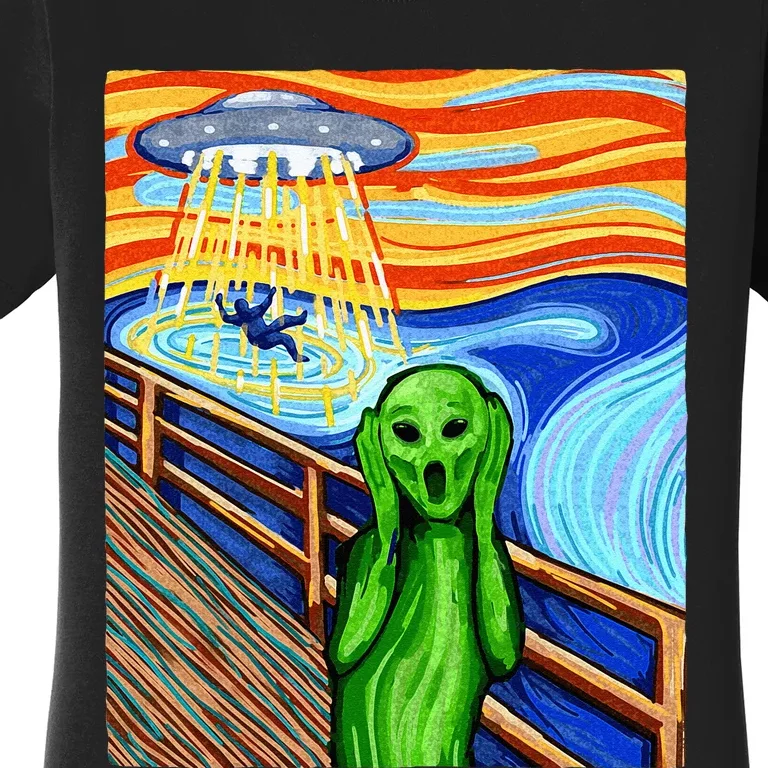 Alien Funny Alien Alien Lover UFO Women's T-Shirt