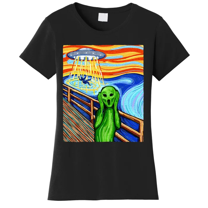 Alien Funny Alien Alien Lover UFO Women's T-Shirt