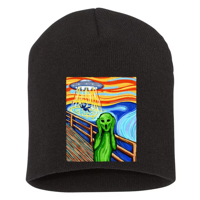 Alien Funny Alien Alien Lover UFO Short Acrylic Beanie