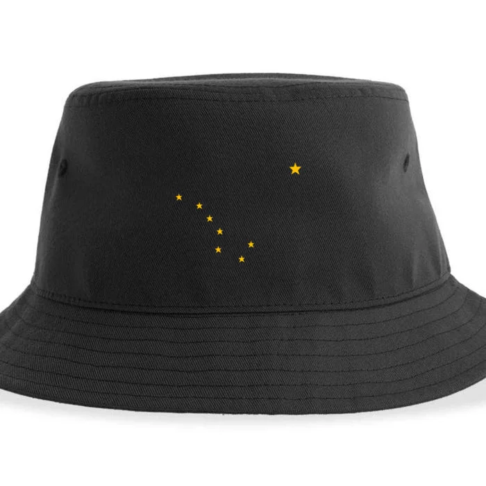 Alaskan Flag | Alaska Pride Northern Lights Big Dipper Polaris Sustainable Bucket Hat