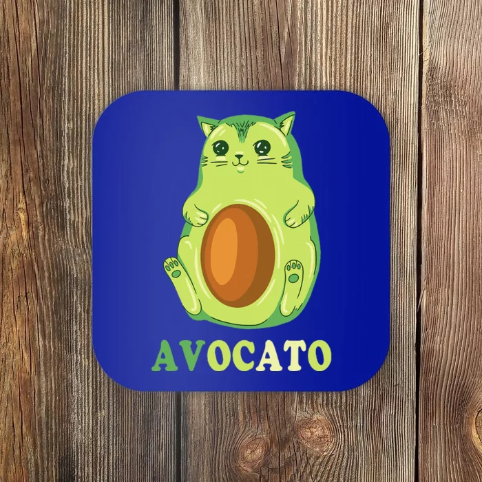 Avocato Funny Avocado Lover Cat Gifts Coaster