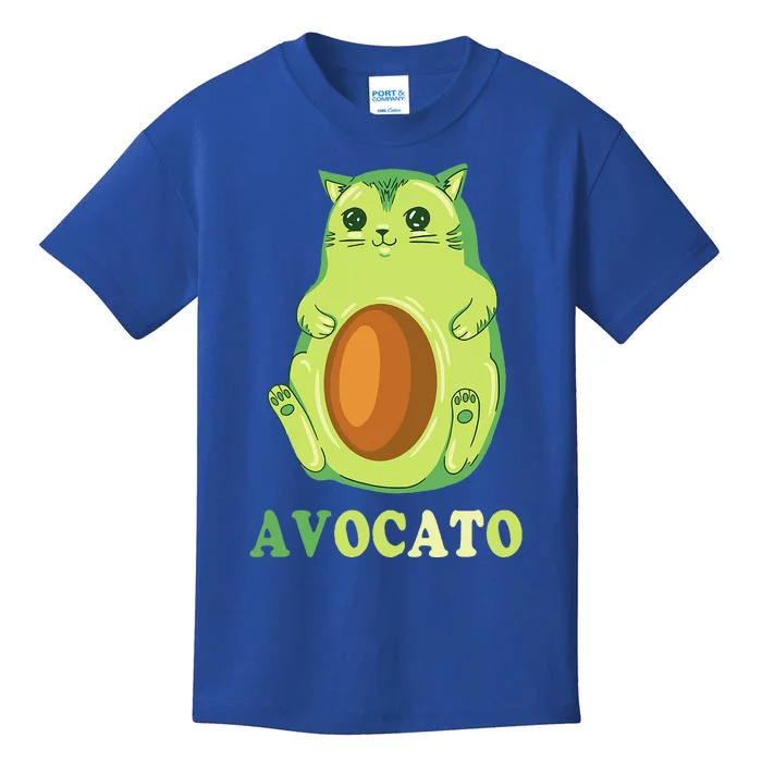 Avocato Funny Avocado Lover Cat Gifts Kids T-Shirt