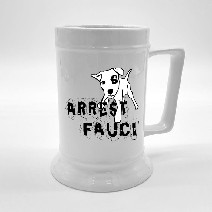 Arrest Fauci Apparel Front & Back Beer Stein