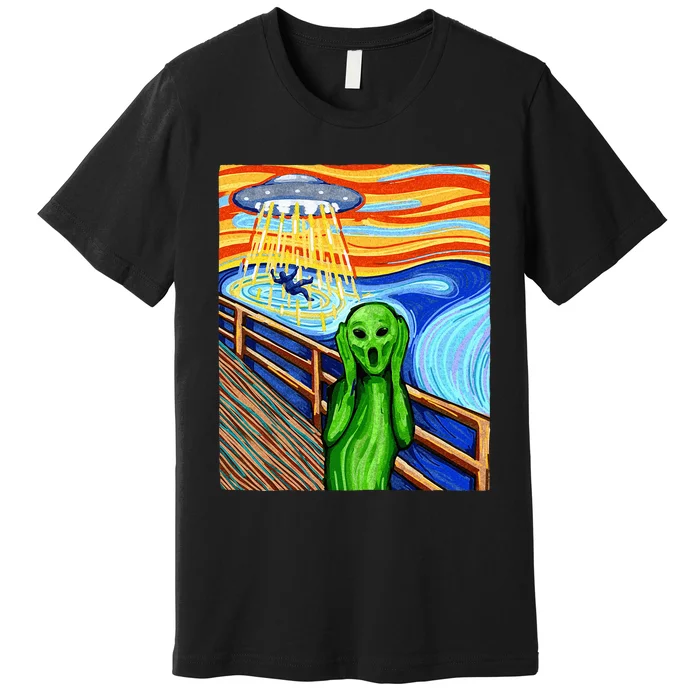 Alien Funny Alien Alien Lover UFO Premium T-Shirt