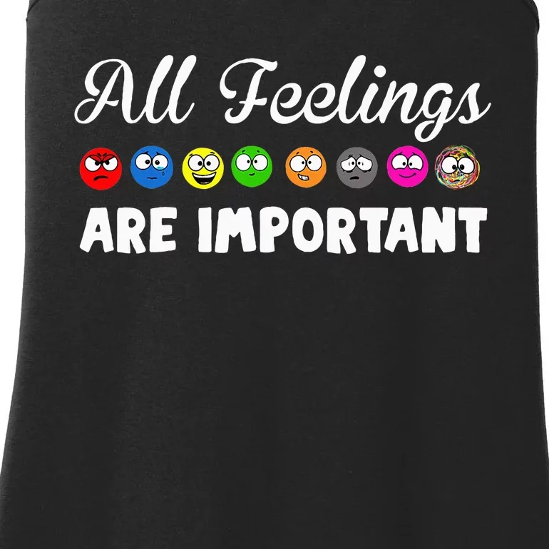 All Feelings Are Important Ladies Essential Tank