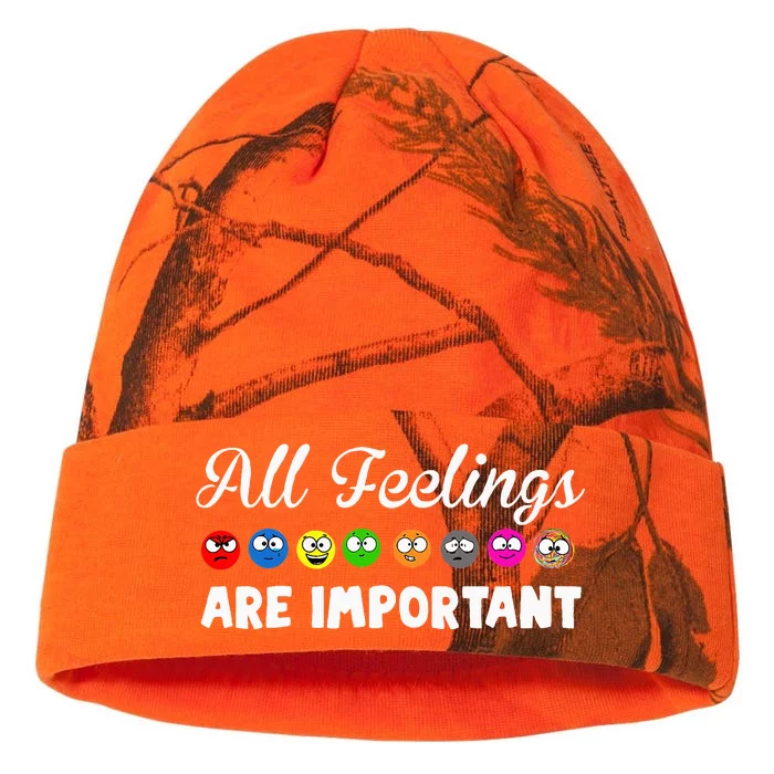 All Feelings Are Important Kati - 12in Camo Beanie