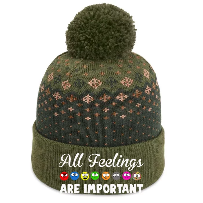 All Feelings Are Important The Baniff Cuffed Pom Beanie