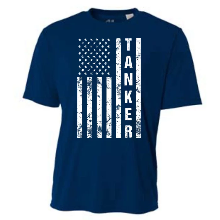 American Flag Army Tanker Cooling Performance Crew T-Shirt