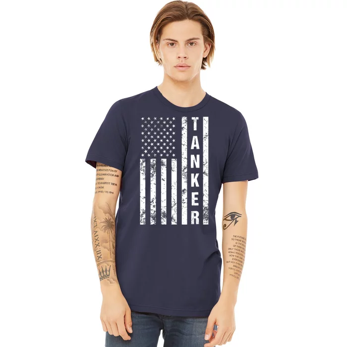 American Flag Army Tanker Premium T-Shirt