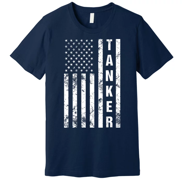 American Flag Army Tanker Premium T-Shirt