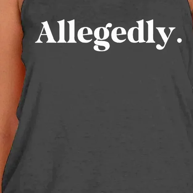 Allegedly Funny Attorney Women's Knotted Racerback Tank