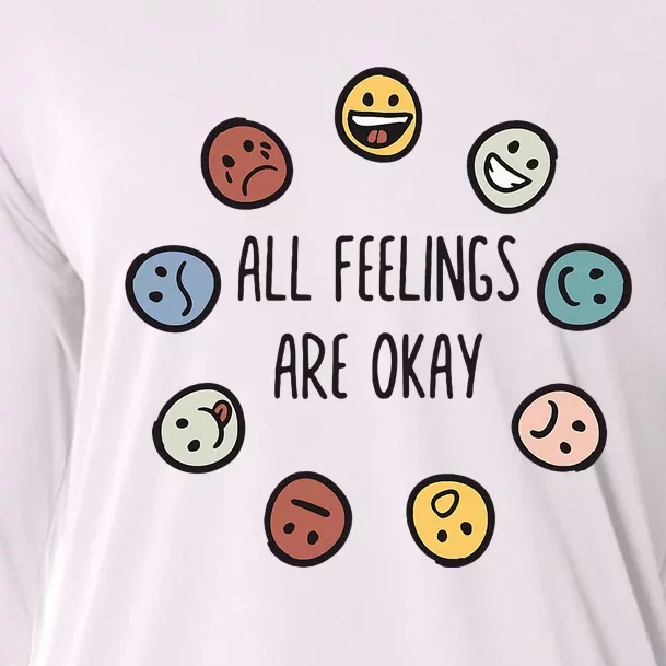 All Feelings Are Okay Tal Health Awareness Month Emotion Cooling Performance Long Sleeve Crew